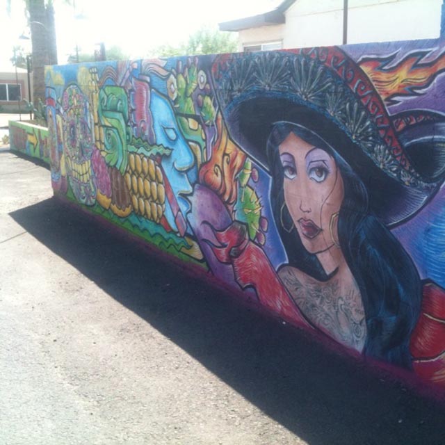 Latino mural Taz Loomans